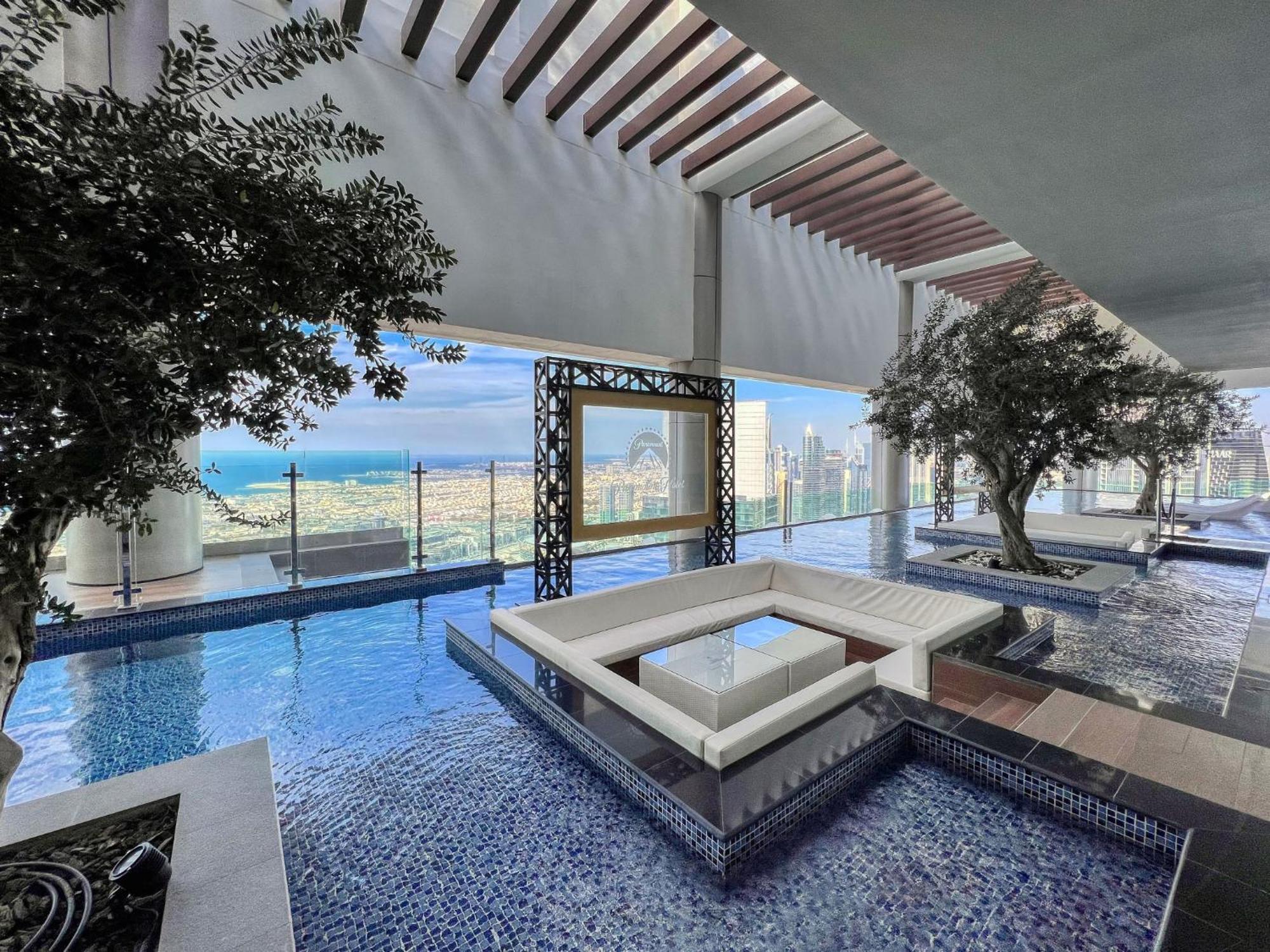 Apartament Highest Infinity Pool In Downtown Dubaj Zewnętrze zdjęcie
