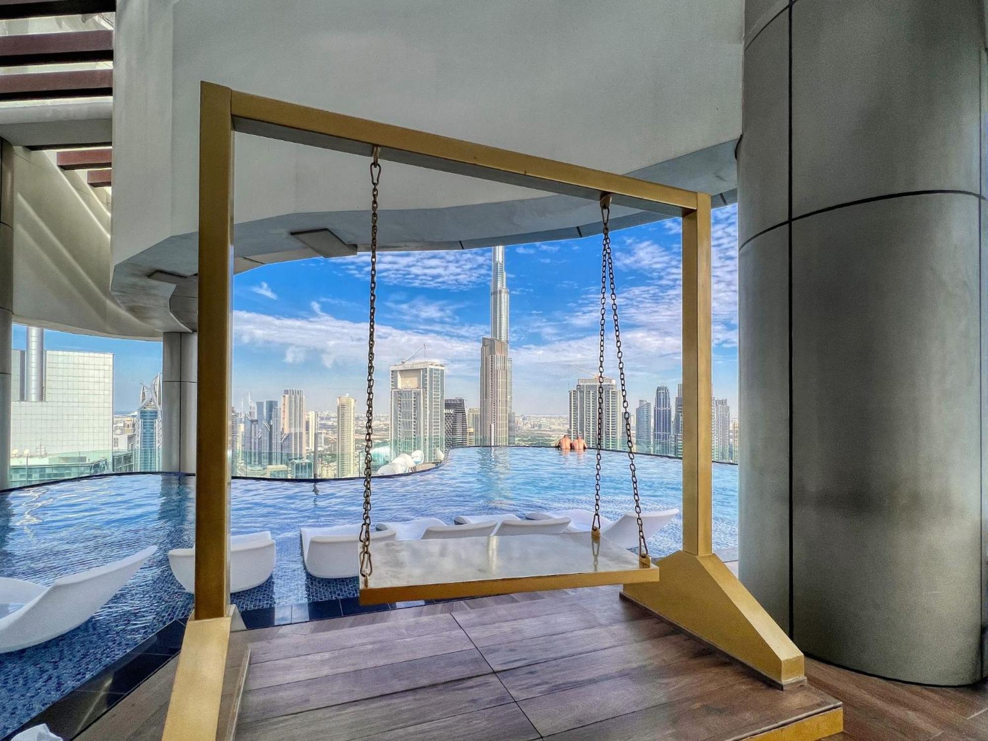 Apartament Highest Infinity Pool In Downtown Dubaj Zewnętrze zdjęcie
