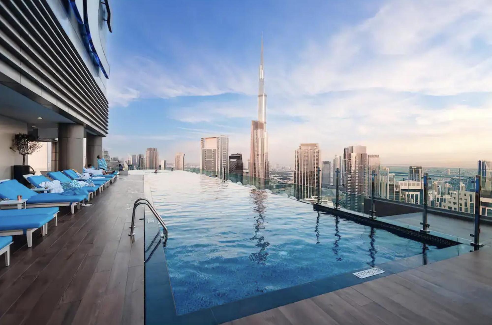 Apartament Highest Infinity Pool In Downtown Dubaj Zewnętrze zdjęcie