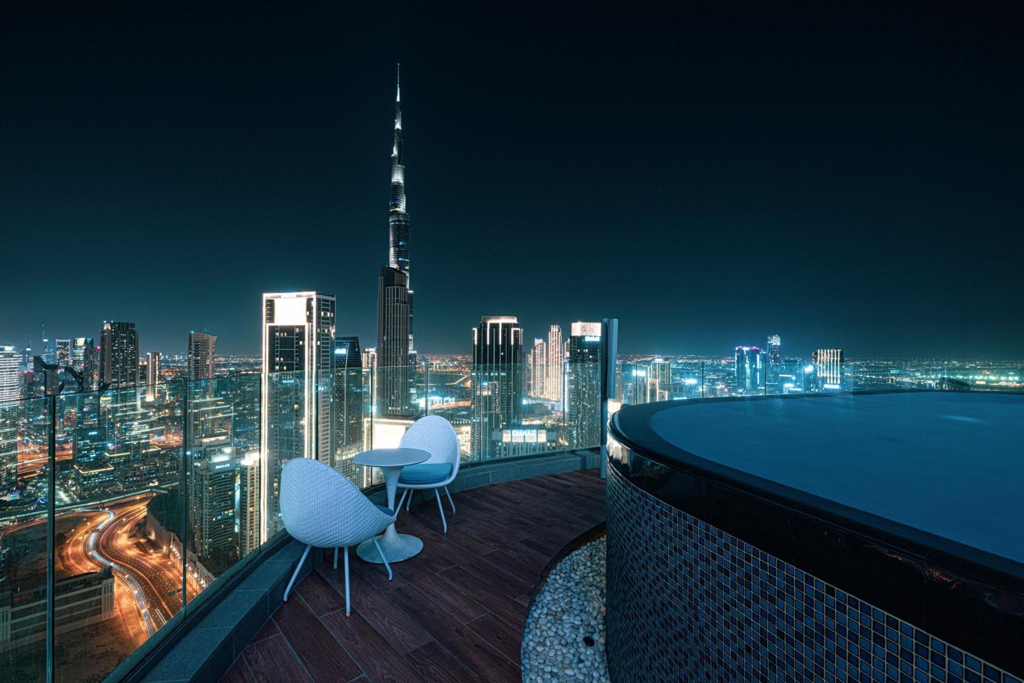 Apartament Highest Infinity Pool In Downtown Dubaj Zewnętrze zdjęcie